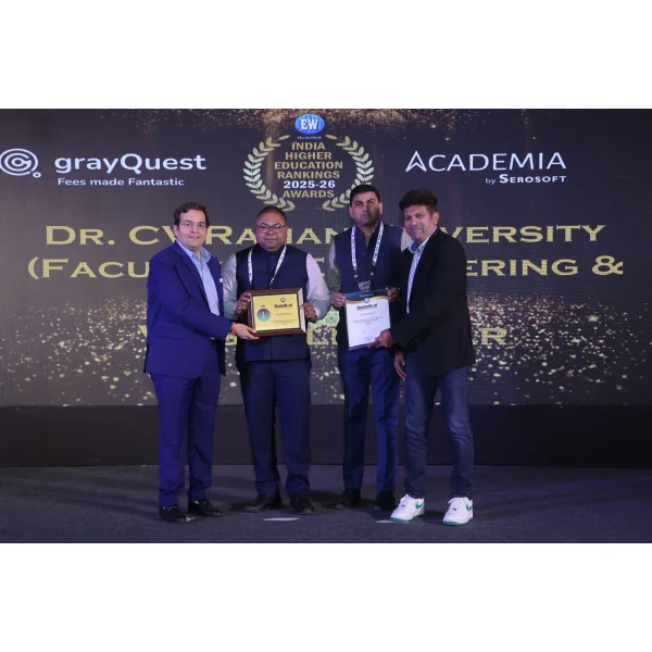 Faculty of Engineering & Technology Bihar No-01 Best private University Dr. C.V. Raman University, Vaishali, Bihar Given By Indian Higher Education ranking 2025-26 Education world